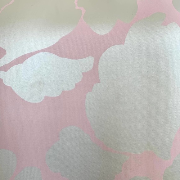 Saint Laurent Rive Gauche Pink & White Cloud Kaftan - Picture 4 of 8